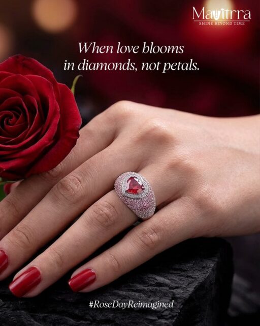 When love blooms in diamonds, not petals.
This Rose Day, reimagine romance with a sparkle that lasts forever.
Because some expressions of love are meant to shine beyond time — only at Mavitrra.

#Mavitrra #RoseDayReimagined #WhenLoveBlooms #DiamondsNotPetals #LuxuryLove TimelessRomance ShineBeyondTime ModernLoveStory FineJewellery ValentineWeekVibes