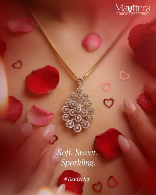 This Teddy Day, gift her a sparkle as soft and sweet as your love. Not just cuddles — a forever kind of shine.

#TeddyDay #SoftSweetSparkling #ValentinesWeek #Mavitrra #MavitrraJewels #ShineBeyondTime #FineJewellery #DiamondPendant #LuxuryGifting #LoveInEveryDetail #ValentinesGifting #JewelleryWithEmotion