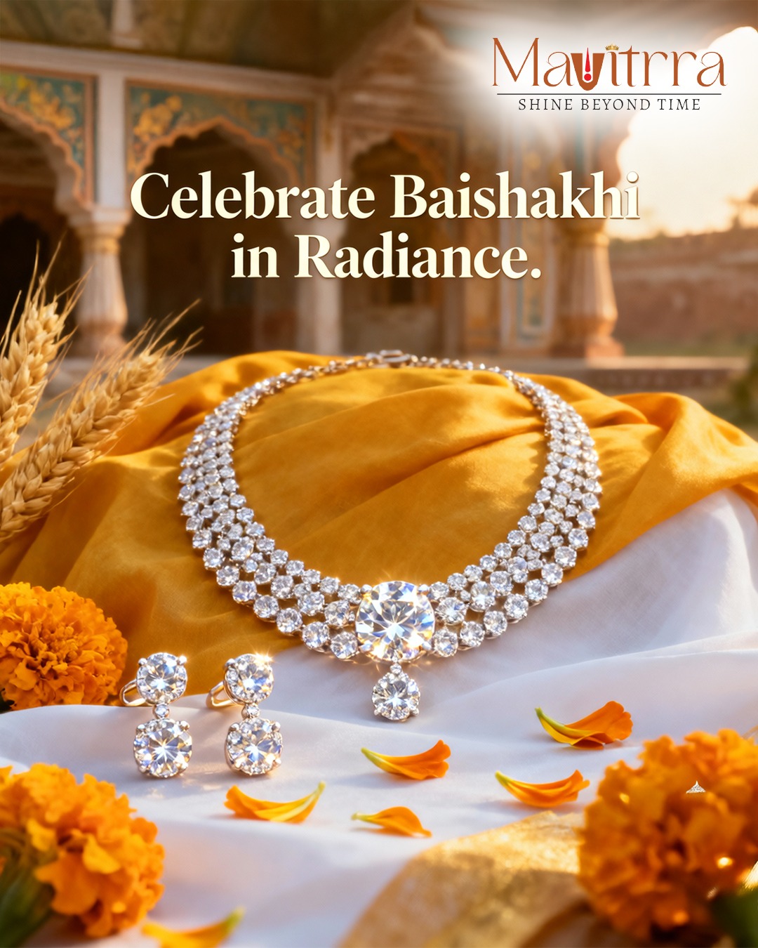 Celebrate abundance, adorned in brilliance. ✨
This Baisakhi, let your radiance speak louder than words.
timeless, luminous, and effortlessly yours.
Crafted for the woman who doesn’t just shine… she defines shine.
#Mavitrra #BaisakhiElegance #TimelessLuxury #ShineBeyondTime #DiamondStories