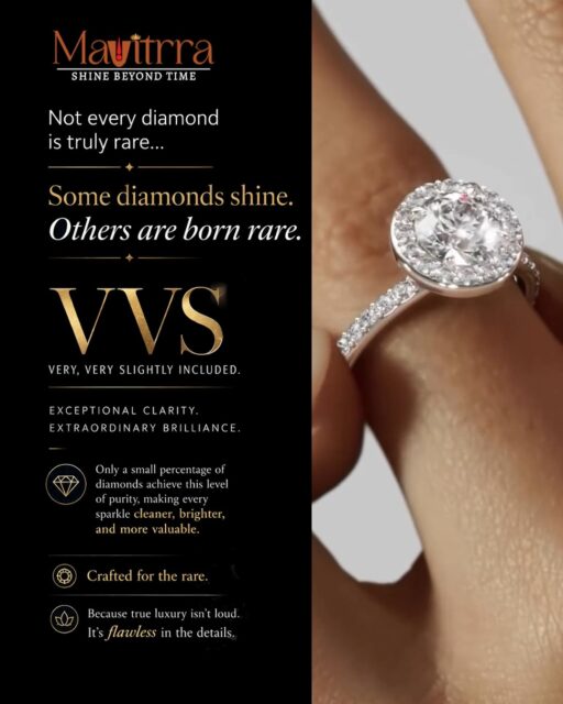Not all diamonds are created equal.
VVS diamonds are chosen by those who understand the beauty of perfection hidden in the finest details.
With exceptional clarity, unmatched brilliance, and certified precision, every Mavitrra creation reflects a standard reserved for true connoisseurs of luxury.
Because when the quality is rare, the shine speaks for itself. ✨
#Mavitrra #VVSDiamonds #DiamondLuxury #FineJewellery #CertifiedElegance
(VVS diamonds, diamond clarity, certified diamonds, luxury diamonds, premium jewellery, flawless brilliance, fine diamond jewellery, high quality diamonds, timeless elegance, exclusive jewellery)