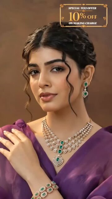 Celebrate the beauty of Teej with jewellery that shines as beautifully as your traditions. ✨💚
Make this festive season even more special with 10% OFF on Making Charges and bring home timeless diamond elegance crafted for every celebration.
Order now at www.mavitrra.com and make your Teej sparkle. 💎
#Mavitrra #Teej2026 #DiamondJewellery #FestiveElegance #ShopMavitrra