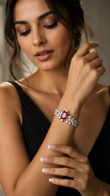 A little red. A lot of brilliance. ❤️✨
Set with vivid rubies and sparkling diamonds, this bangle is made for the woman who doesn’t just enter the room—she owns it.
#Mavitrra #RubyBangle #DiamondJewellery #FineJewellery #StatementJewellery
